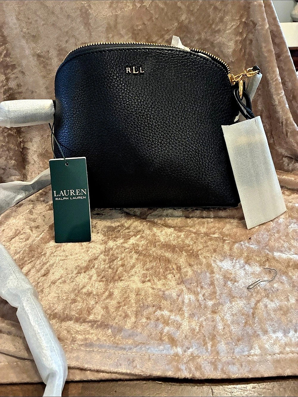Lauren Ralph Lauren Black Cosmetic Bag